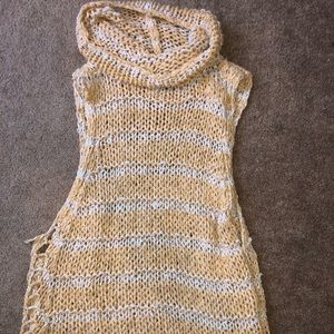 Free people turtle neck sleeveless sweater